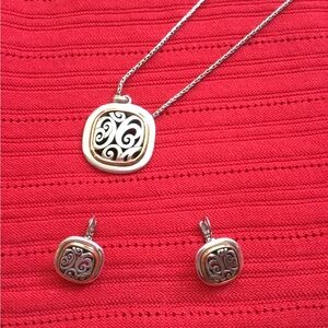 Brighton matching necklace and earrings